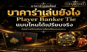 บาคาร่าเล่นยังไง บน ufabet123 เปรียบเทียบ Player Banker Tie ก่อนเล่นบาคาร่า