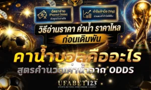 ค่าน้ำ คืออะไร อยู่ตรงไหนในอัตราต่อรอง และต้องชนะกี่เปอร์เซ็นต์ถึงจะกำไร พร้อมวิธีคิด ค่าน้ำบอล ด้วยตัวเอง วิธีหาเว็บค่าน้ำต่ำ UFABET123