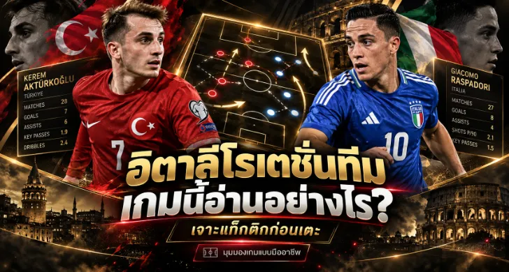 วิเคราะห์บอล ตุรกี vs อิตาลี