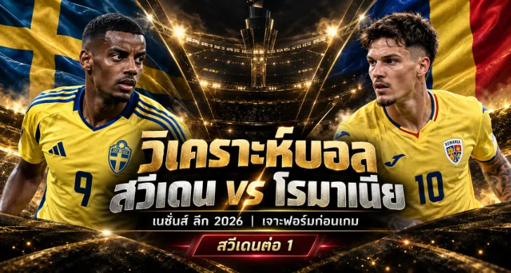 วิเคราะห์บอล สวีเดน vs โรมาเนีย