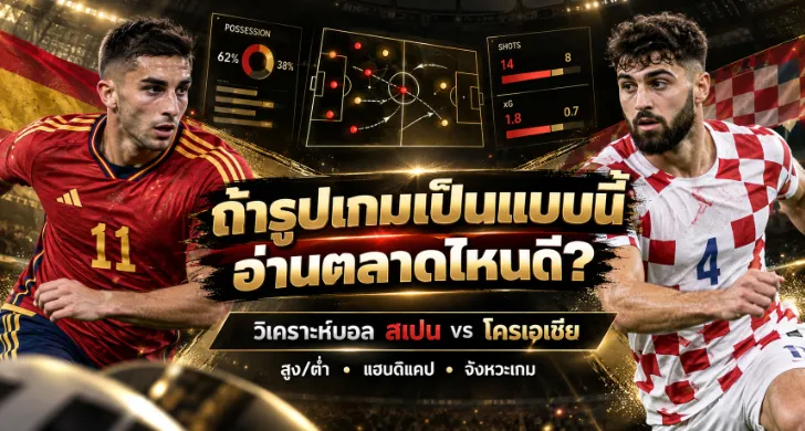 วิเคราะห์บอล สเปน vs โครเอเชีย