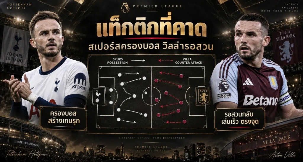 วิเคราะห์บอล สเปอร์ส พบ แอสตัน วิลล่า