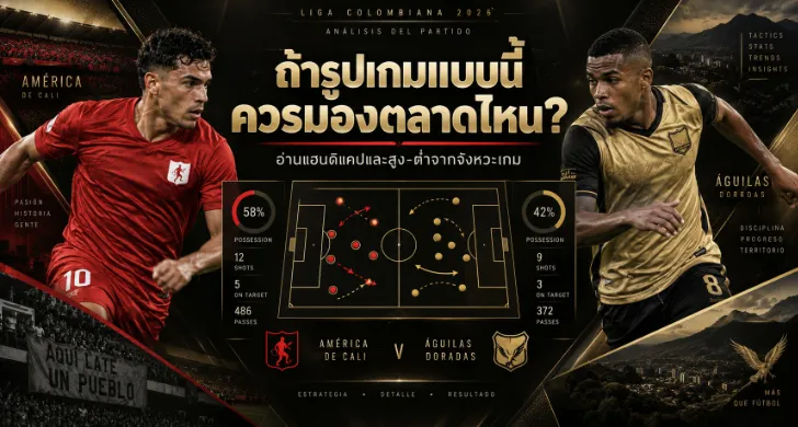 วิเคราะห์บอล เด กาลี vs อากีลาส โดราดาส