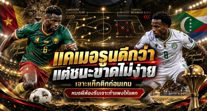 วิเคราะห์บอล แคเมอรูน vs โคโมรอส