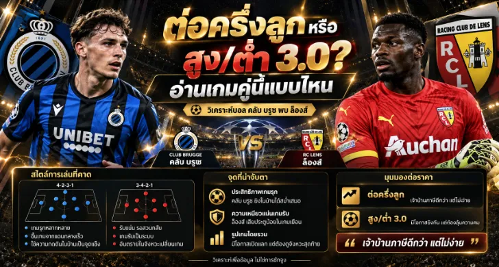 วิเคราะห์บอล คลับ บรูซ พบ ล็องส์