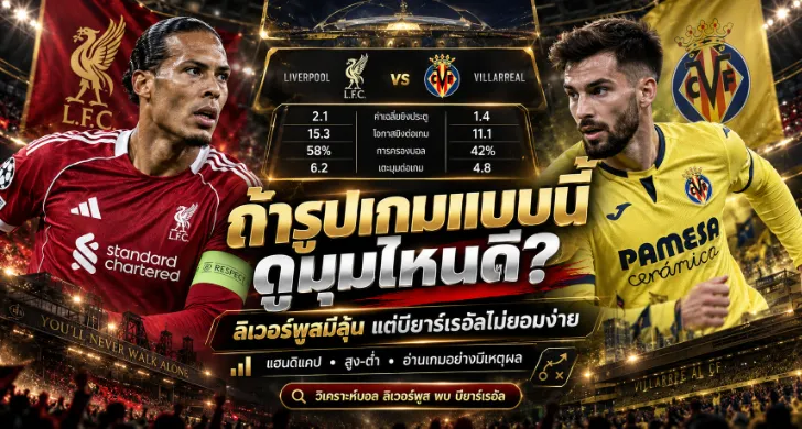 วิเคราะห์บอล ลิเวอร์พูล พบ บียาร์เรอัล