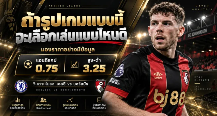 วิเคราะห์บอล เชลซี vs บอร์นมัธ