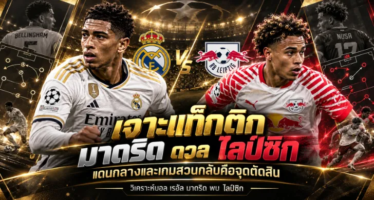วิเคราะห์บอล เรอัล มาดริด พบ ไลป์ซิก