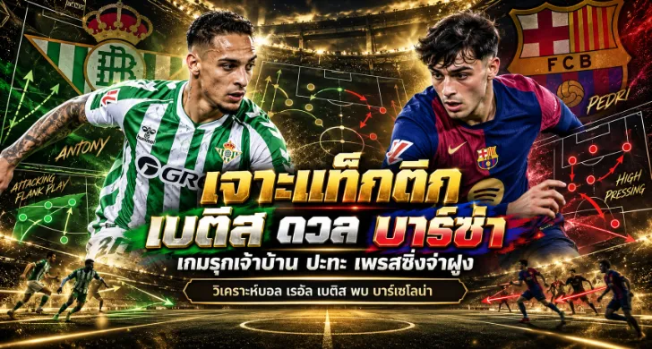 วิเคราะห์บอล เรอัล เบติส พบ บาร์เซโลน่า