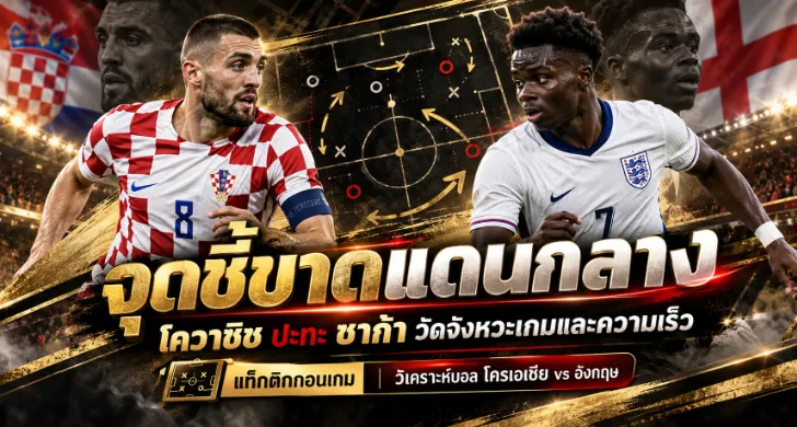 วิเคราะห์บอล โครเอเชีย vs อังกฤษ