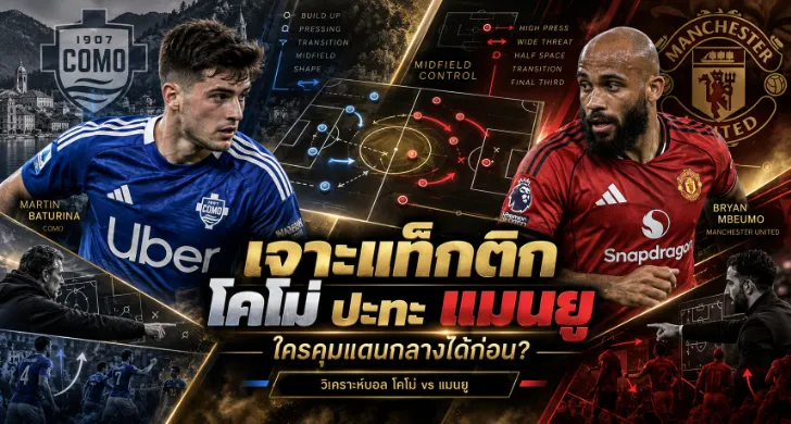 วิเคราะห์บอล โคโม่ vs แมนยู